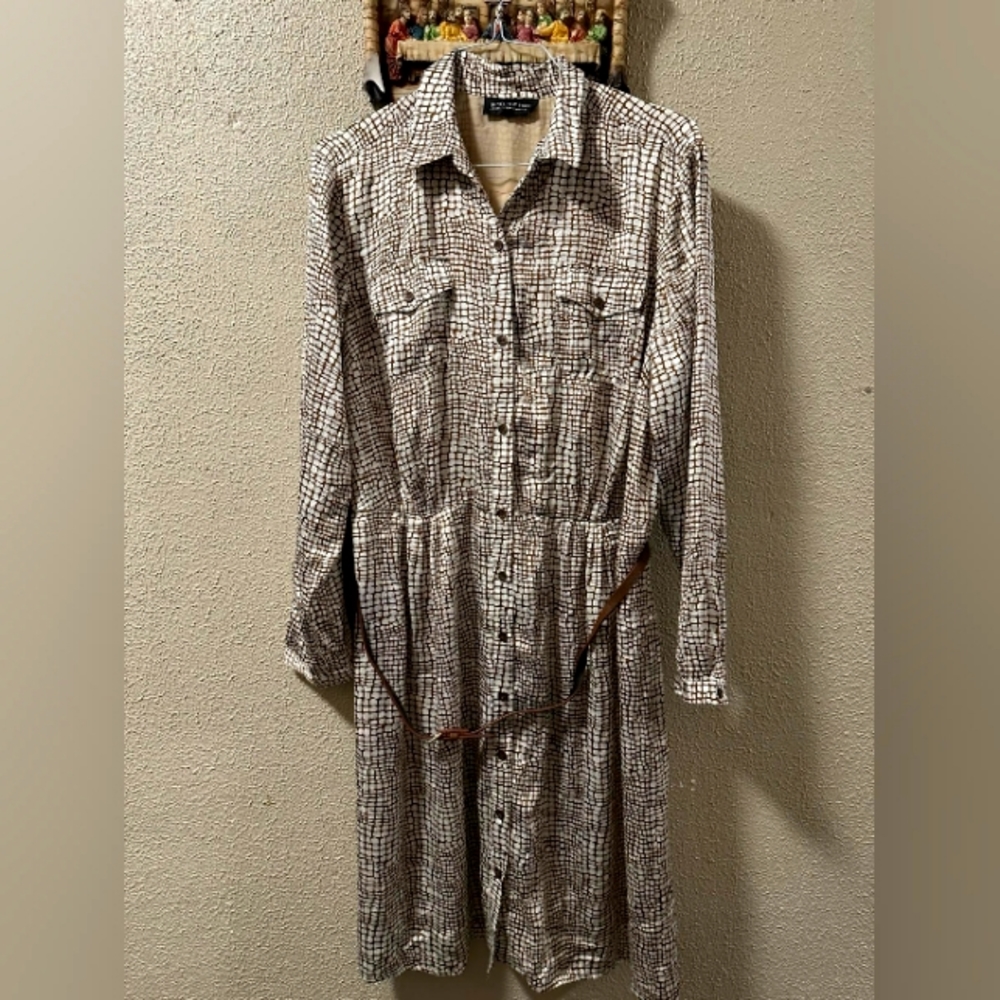 JONES NEW YORK COLLECTION WOMAN /16W/white & brown